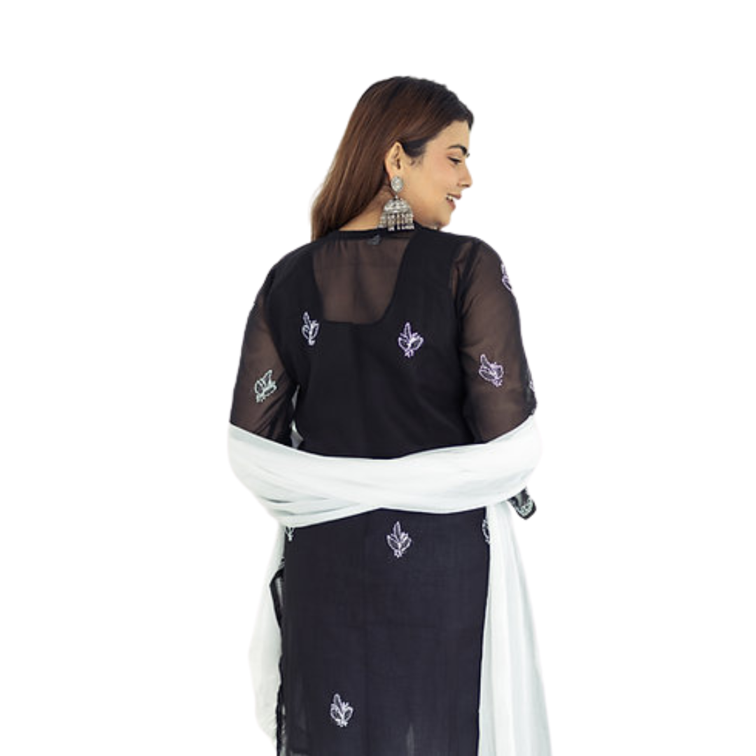 Daanya Chikankari Kurti By Nakhrili Chikankari