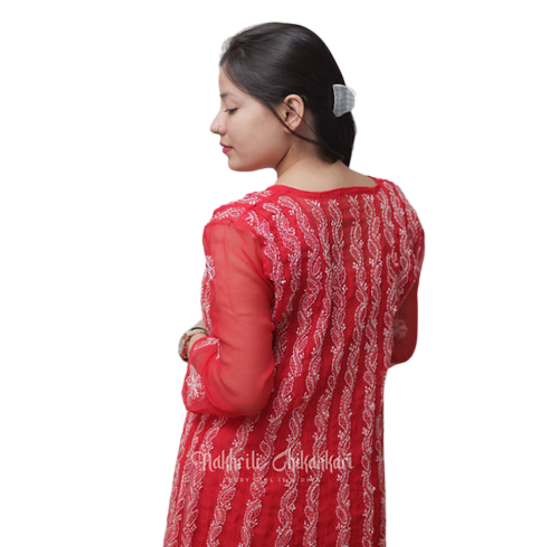 Daisha Chikan Kurti By Nakhrili Chikankari