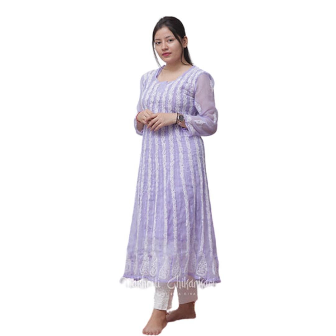 Daisha Chikan Kurti By Nakhrili Chikankari