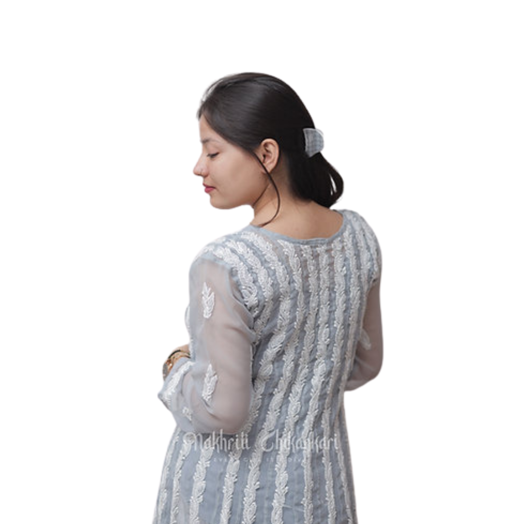 Daisha Chikan Kurti By Nakhrili Chikankari